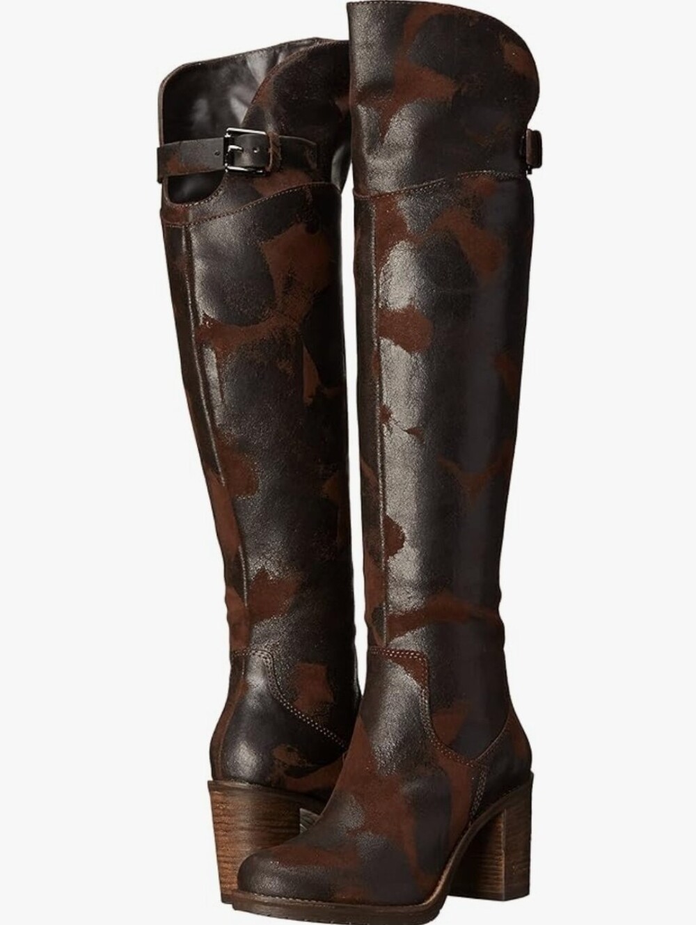 Donald J Pliner Women's Taria Over-the-Knee Boot Distressed Leather Womens 10
